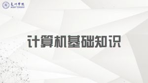 计算机文化基础