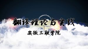 翻译理论与实践